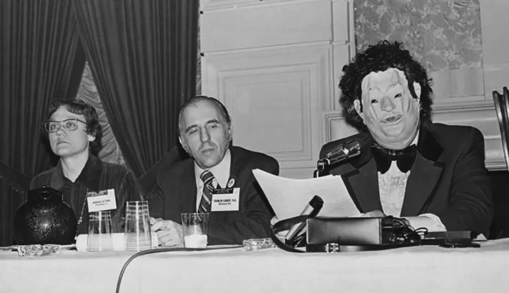 Task Force founders Barbara Gittings, Frank Kameny, Dr. John Fyer at the APA's national convention